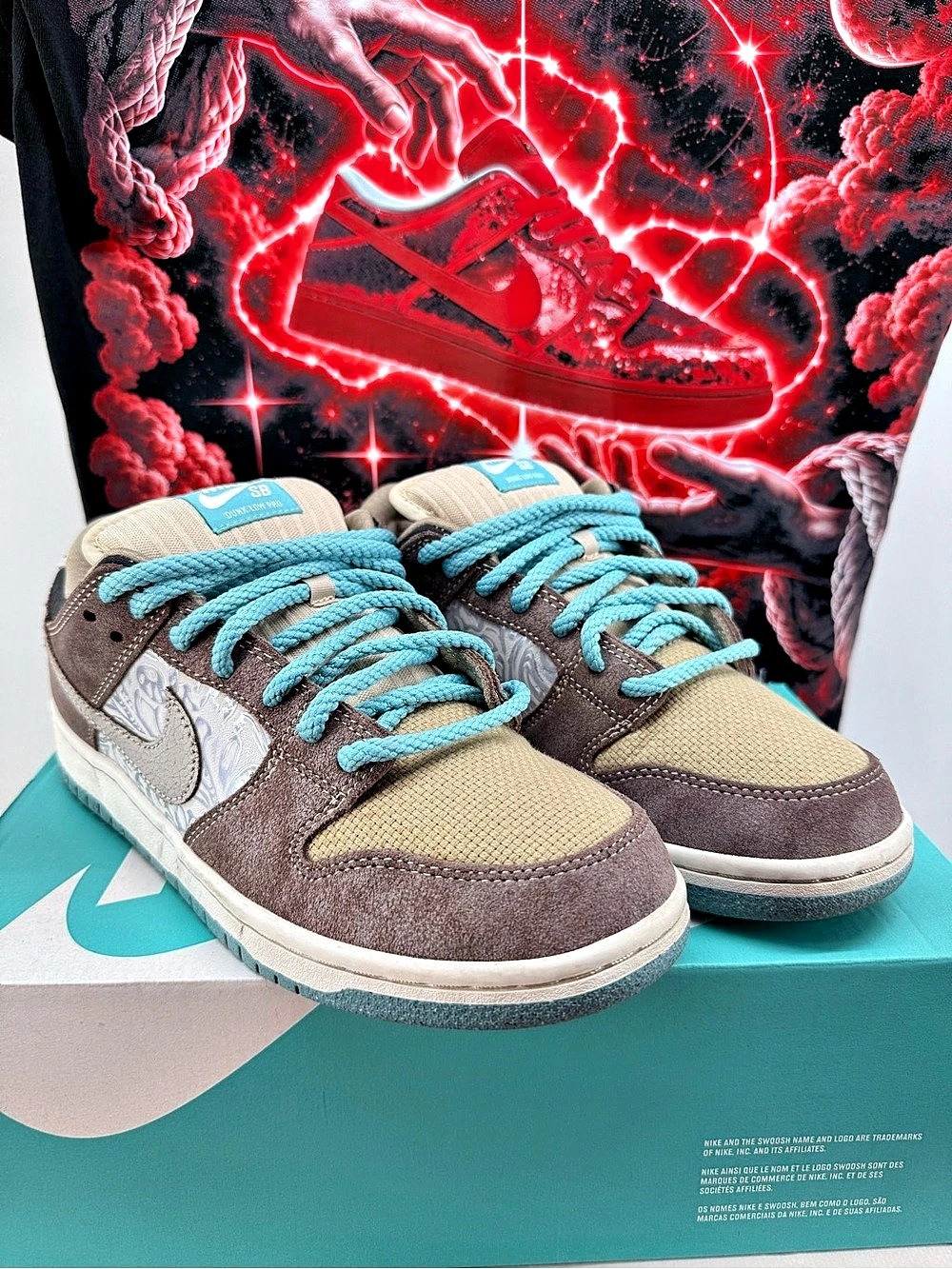 Nike Dunk Low Bog Money Savings size 8M/9.5W